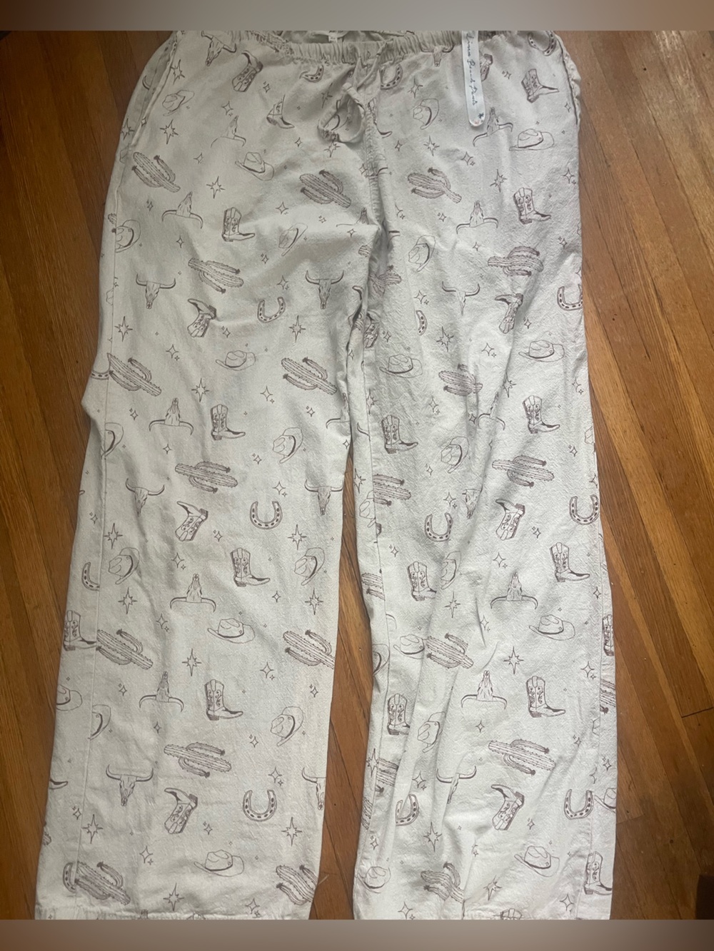Linen blend wide leg beach pants size XL - Picture 5 of 7